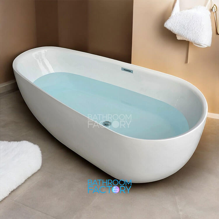 Bồn tắm acrylic giọt nước thành mỏng màu trắng mã 2431