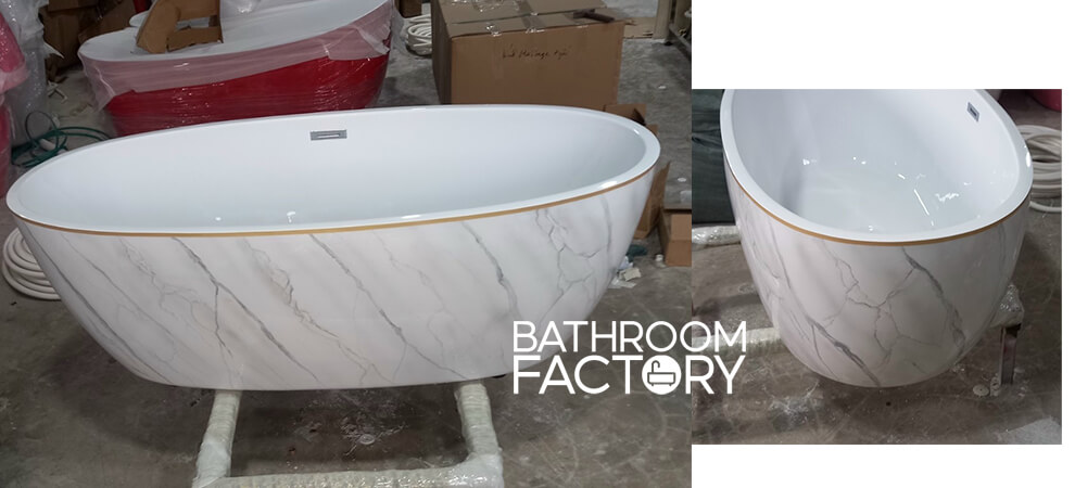 Bồn tắm trứng dày (cũ) acrylic giả đá