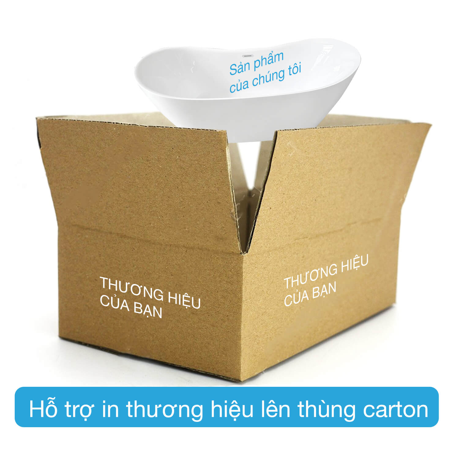 Thùng carton có in thương hiệu riêng