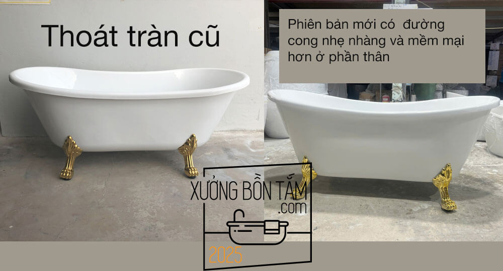 Thông Báo:Các Cải Tiến Kiểu Dáng Bồn Tắm